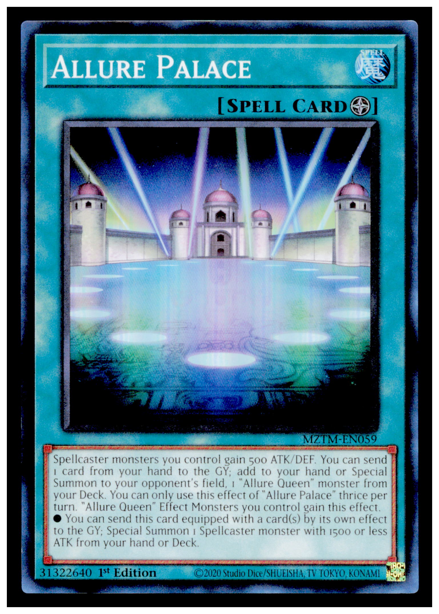 Yu-Gi-Oh Allure Palace MZTM-EN059 Super Rare 1st Edition Maze of the Master