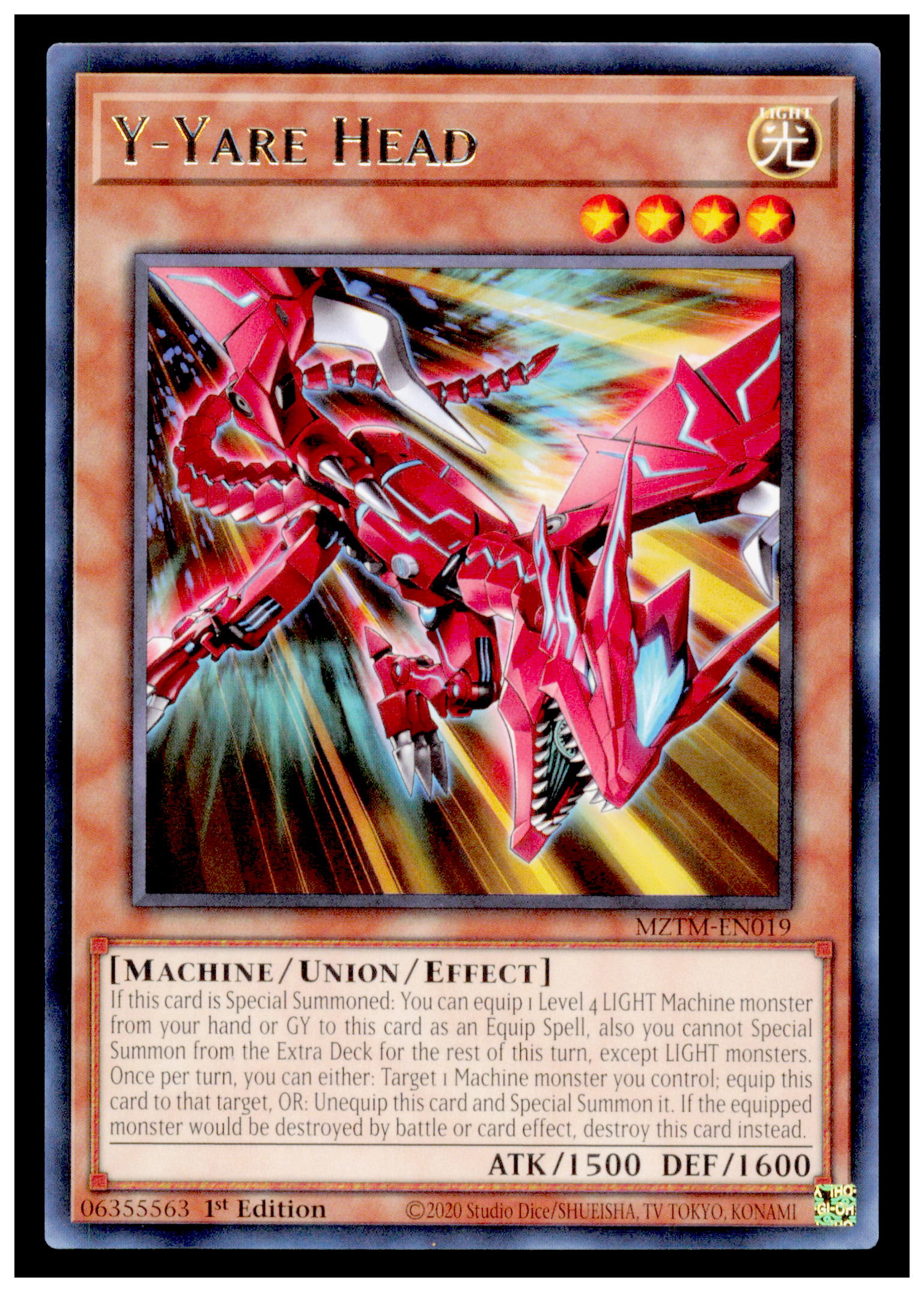 Maze of the Master Y-Yare Head Card Rare #MZTM-EN019