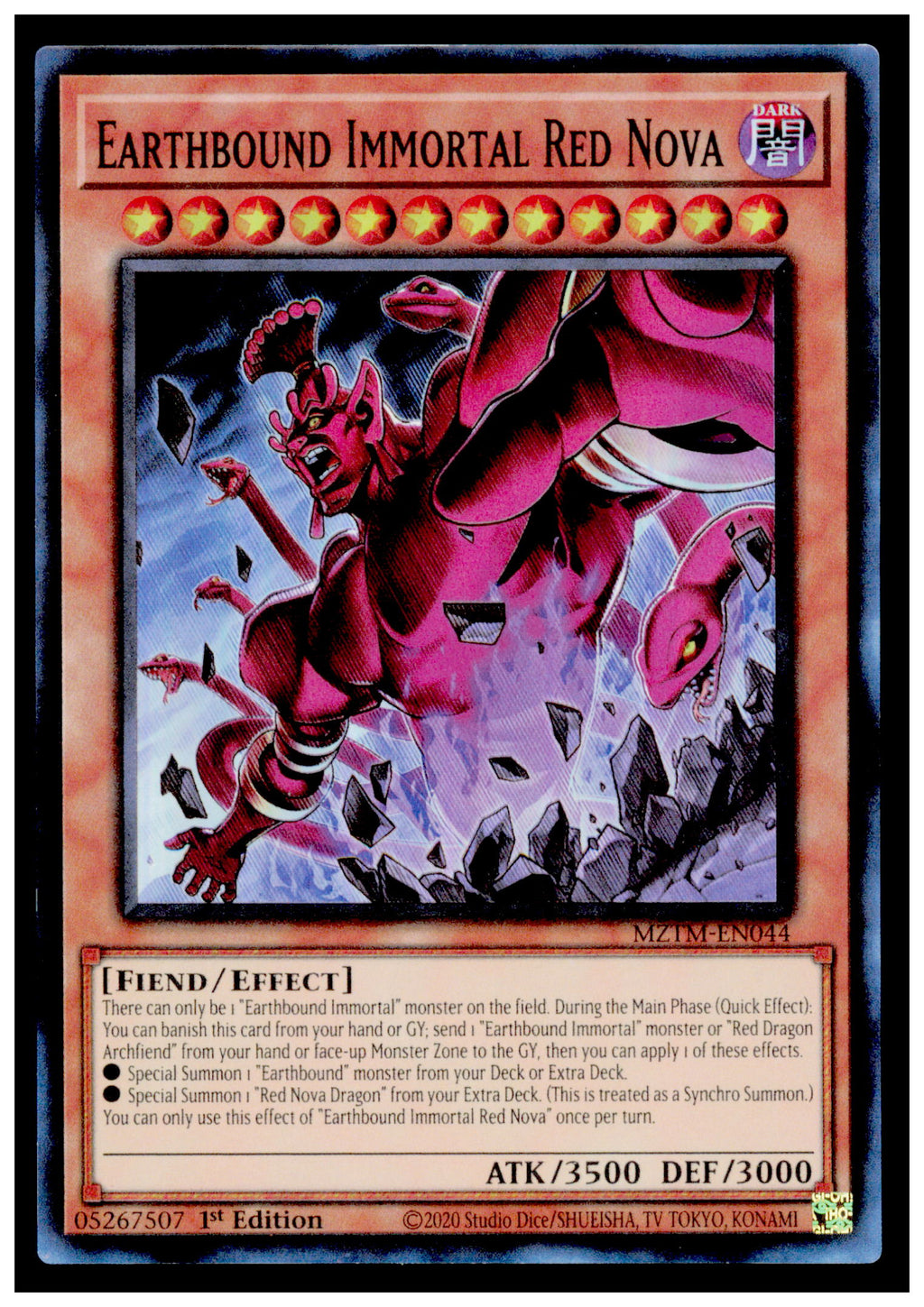 Maze of the Master Earthbound Immortal Red Nova Card Super Rare #MZTM-EN044