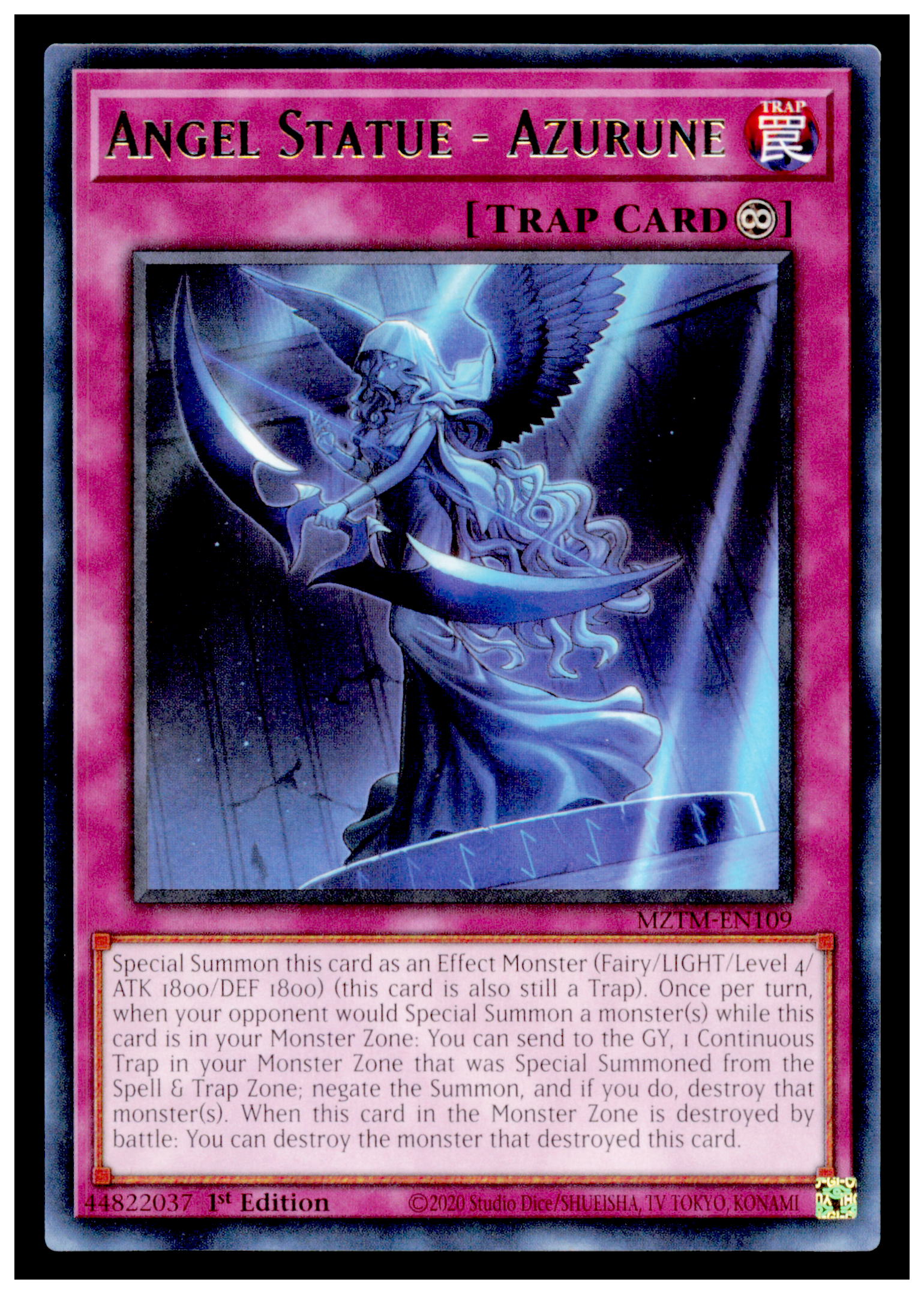 Maze of the Master Angel Statue Card Rare #MZTM-EN109 Yu Gi oh