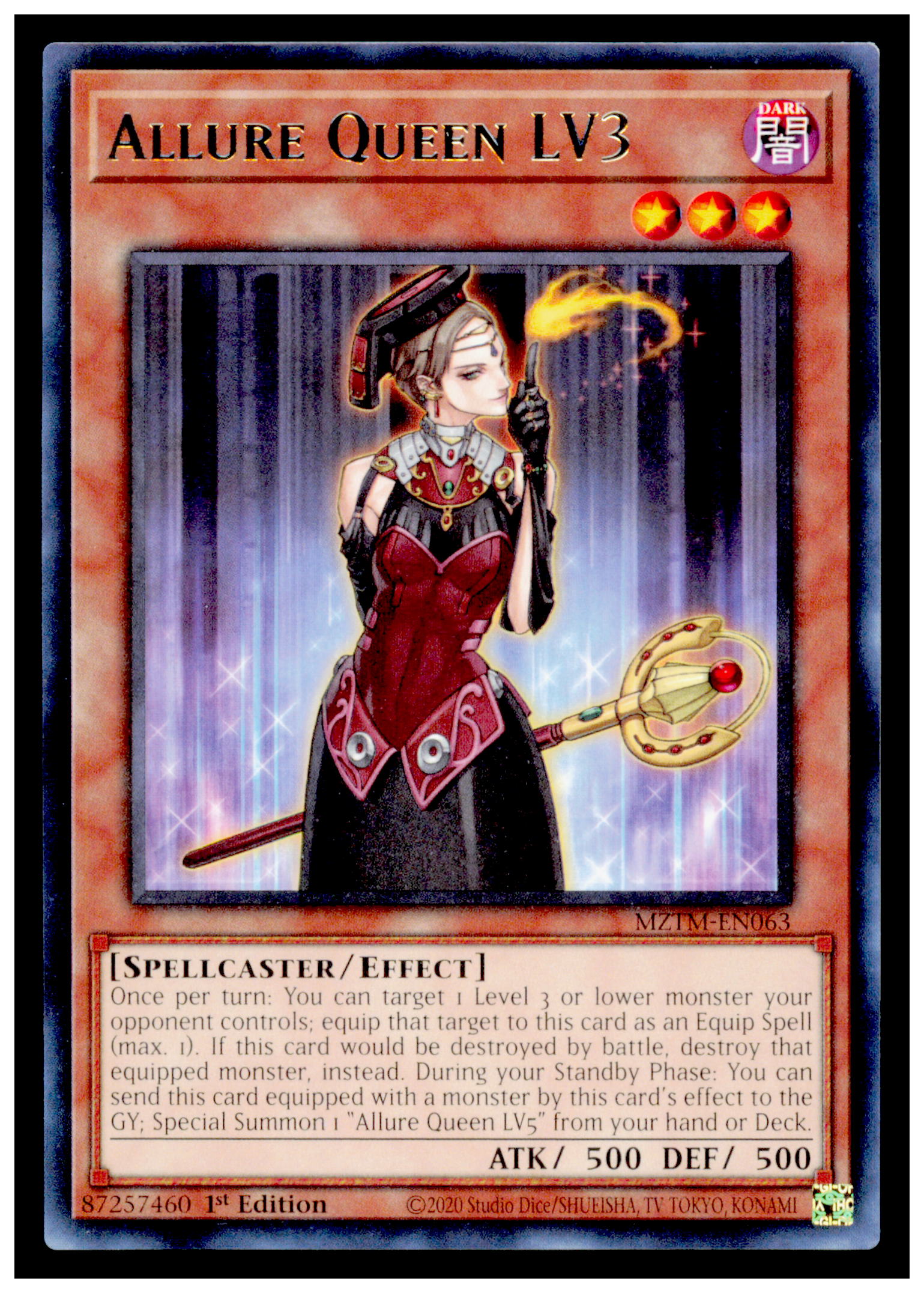 Maze of the Master Allure Queen LV3 Card Rare #MZTM-EN063 Yu Gi oh