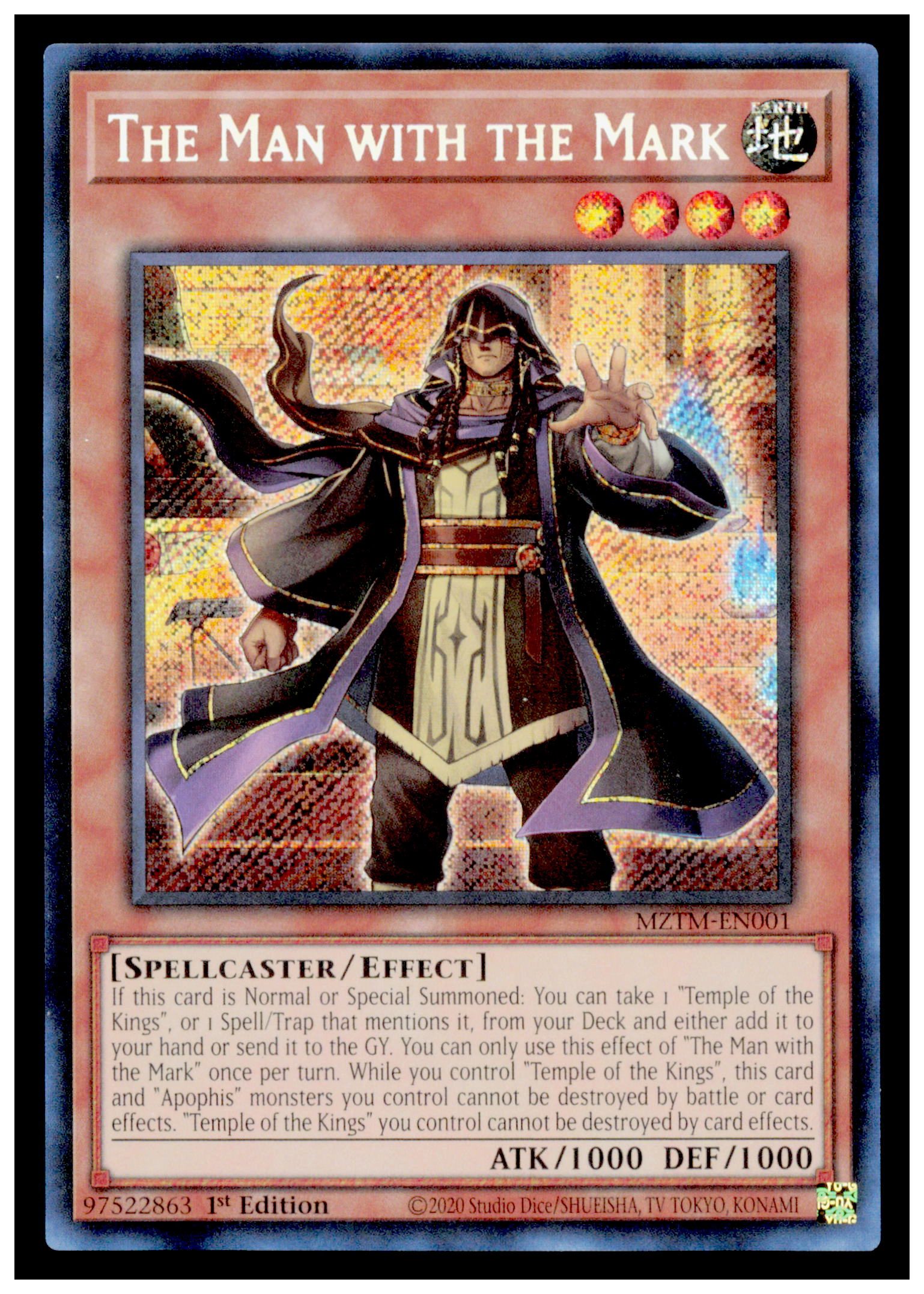 Maze of the Master The Man with the Mark (CR) Card Collector's Rare #MZTM-EN001