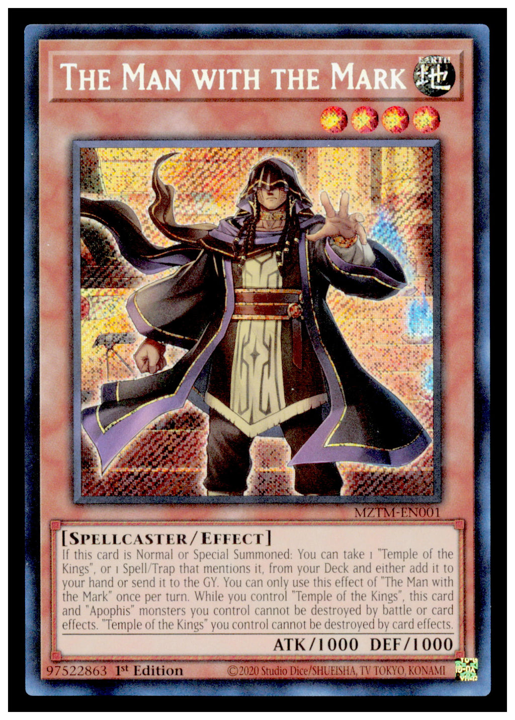 Maze of the Master The Man with the Mark (CR) Card Collector's Rare #MZTM-EN001