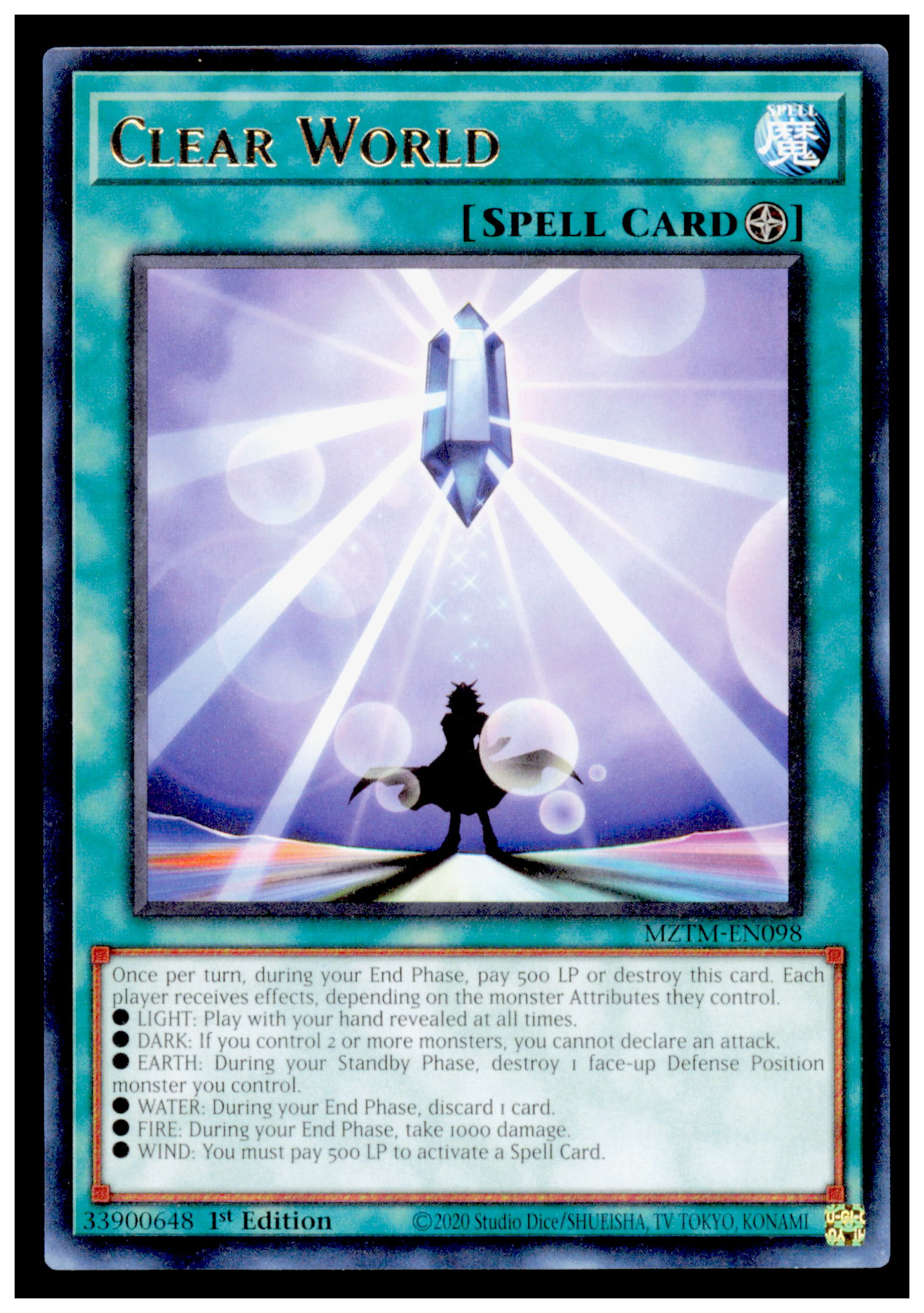 Maze of the Master Clear World Card Rare #MZTM-EN098