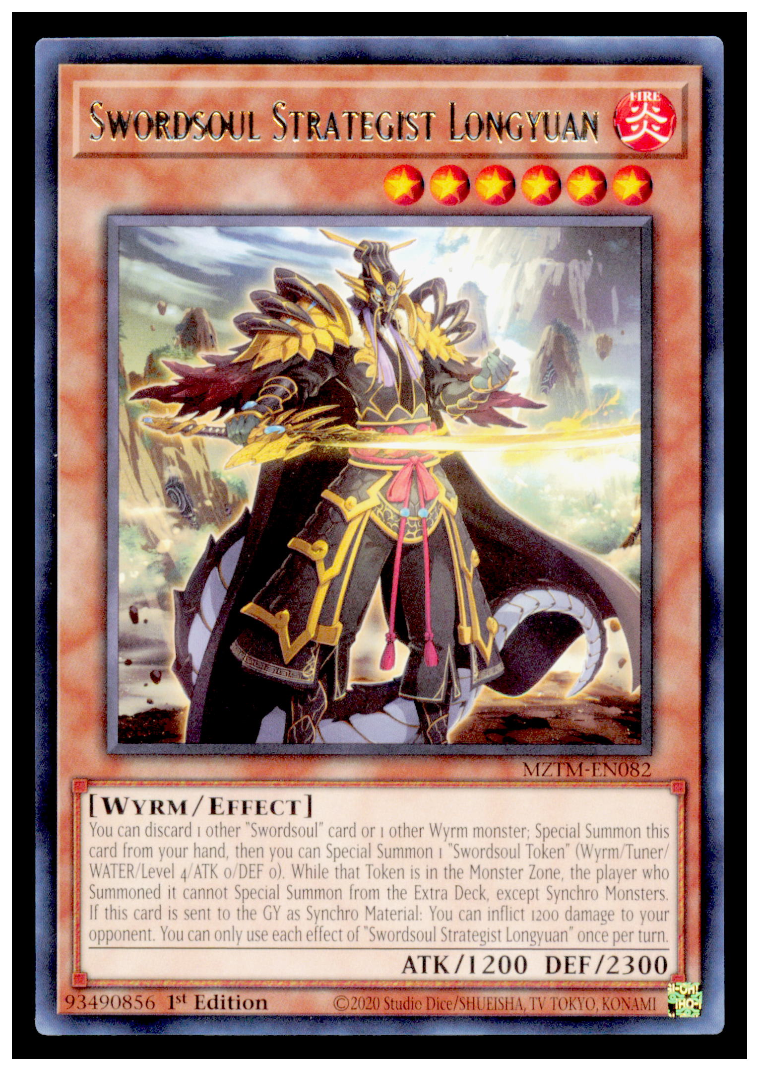 Maze of the Master Swordsoul Strategist Longyuan Card Rare #MZTM-EN082 Yu Gi OH
