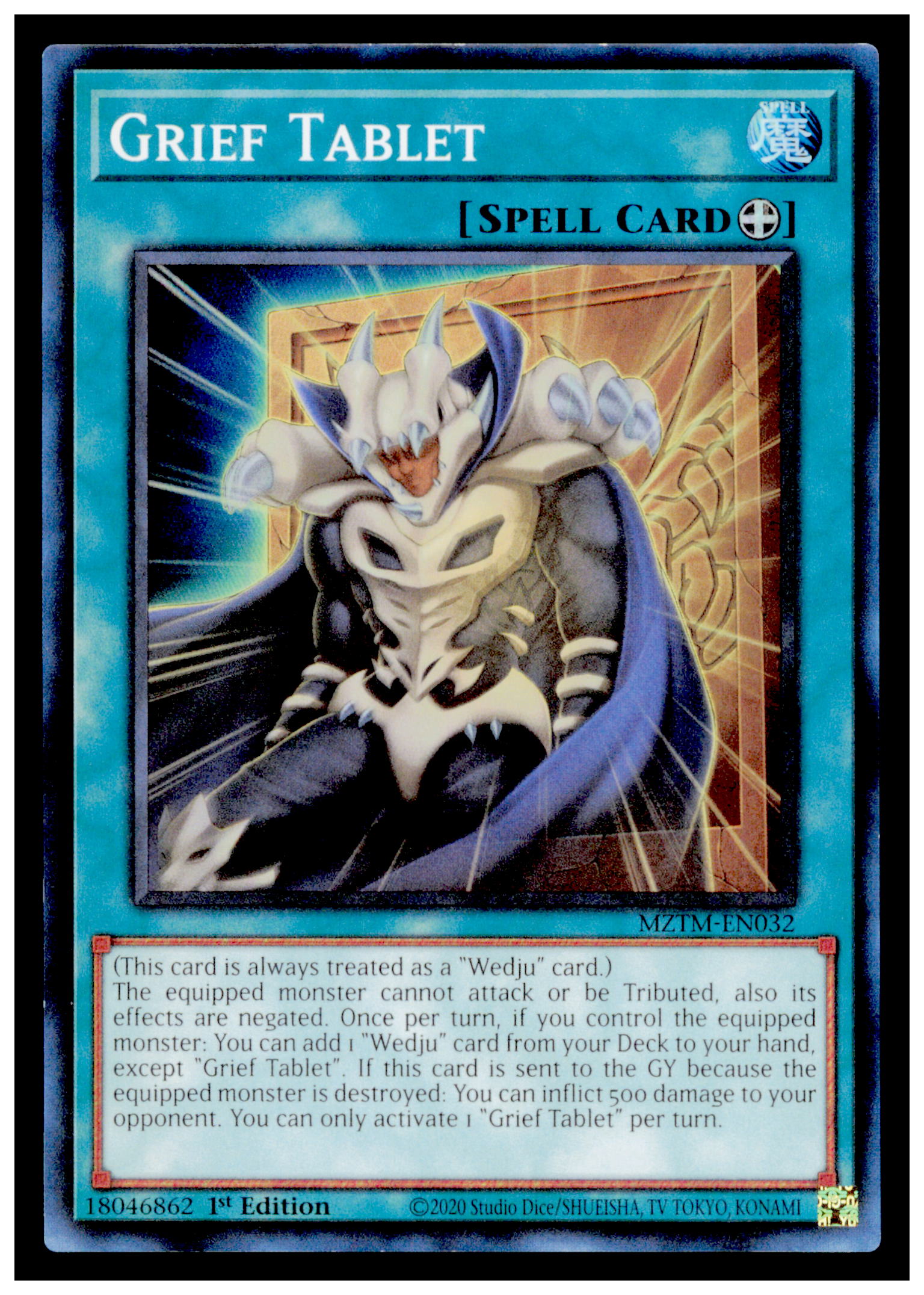 Maze of the Master Grief Tablet Card Super Rare #MZTM-EN032 Yu Gi OH