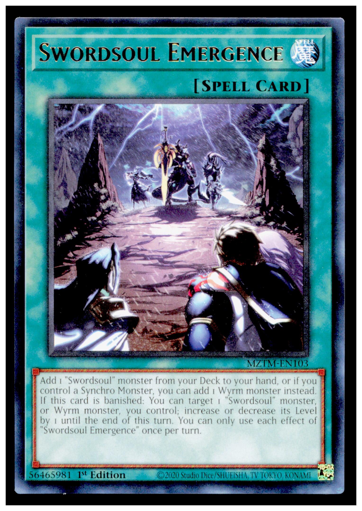 Maze of the Master Swordsoul Emergence Card Rare #MZTM-EN103