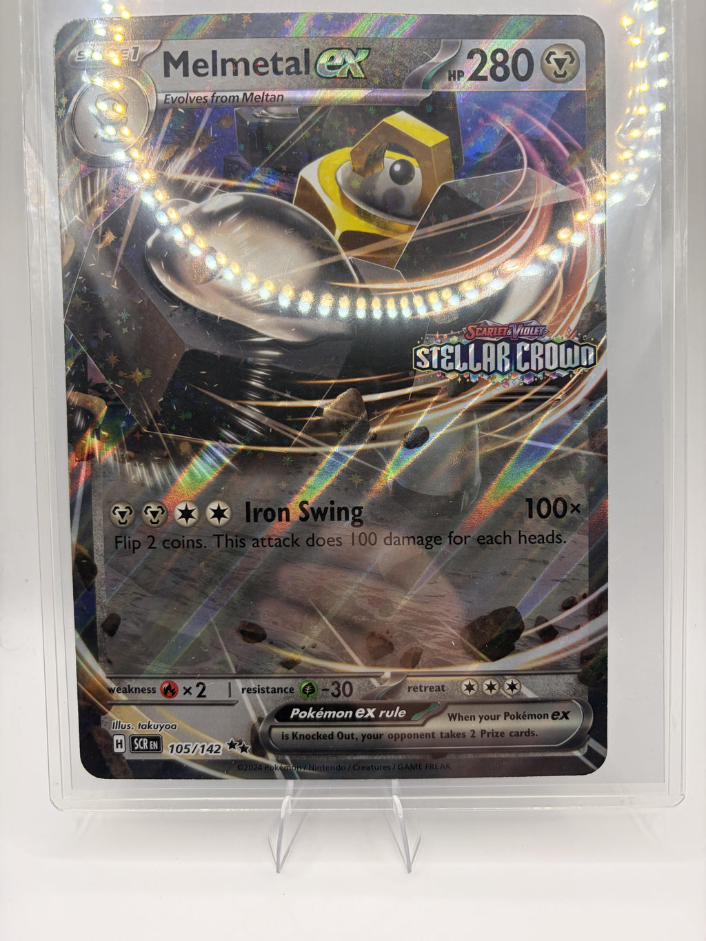Jumbo Cards #105/142 Melmetal ex (Stellar Crown Stamped)
