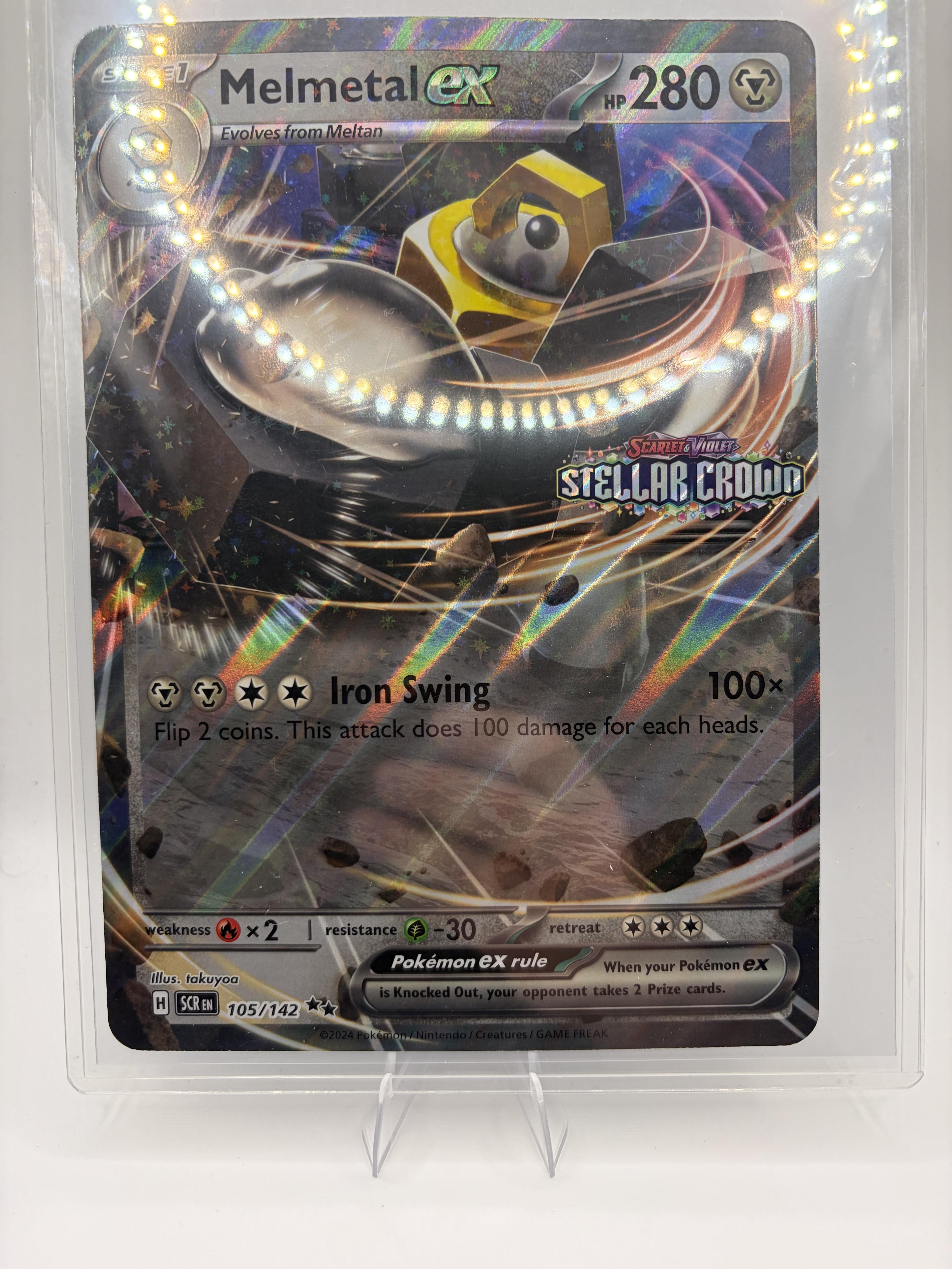 Jumbo Cards #105/142 Melmetal ex (Stellar Crown Stamped)