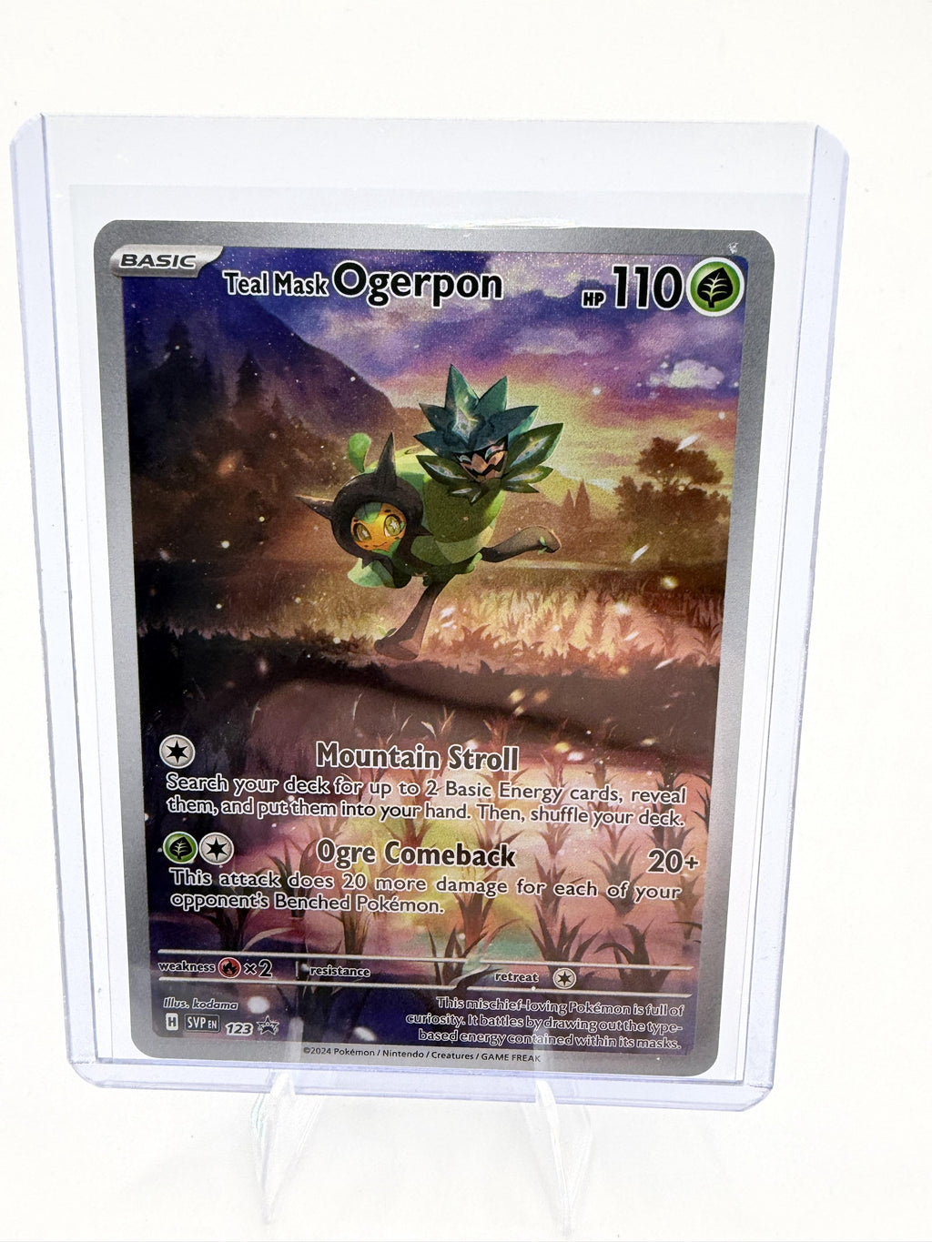Pokemon Scarlet & Violet Promo Cards #123 Teal Mask Ogerpon