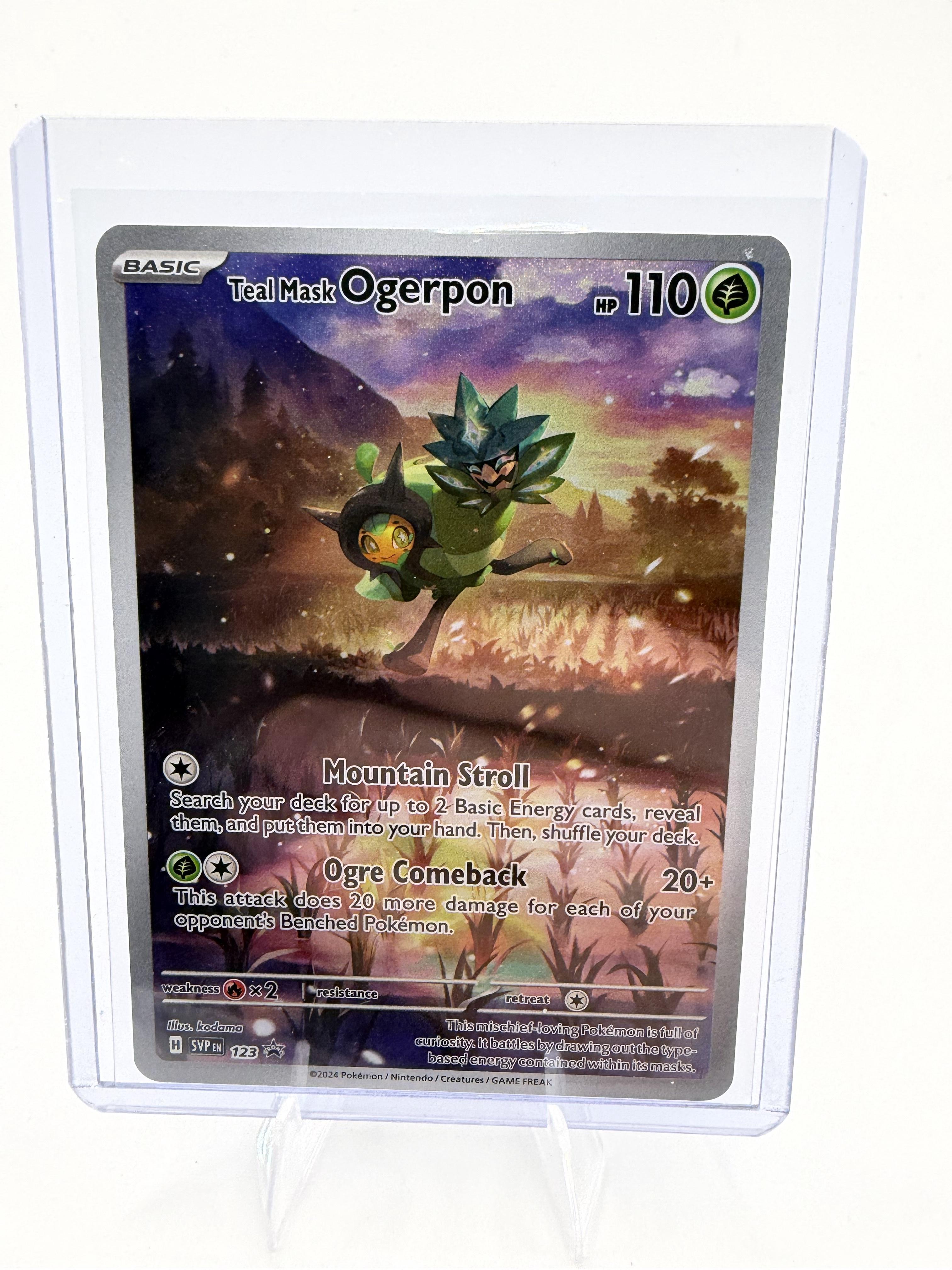 Pokemon Scarlet & Violet Promo Cards #123 Teal Mask Ogerpon