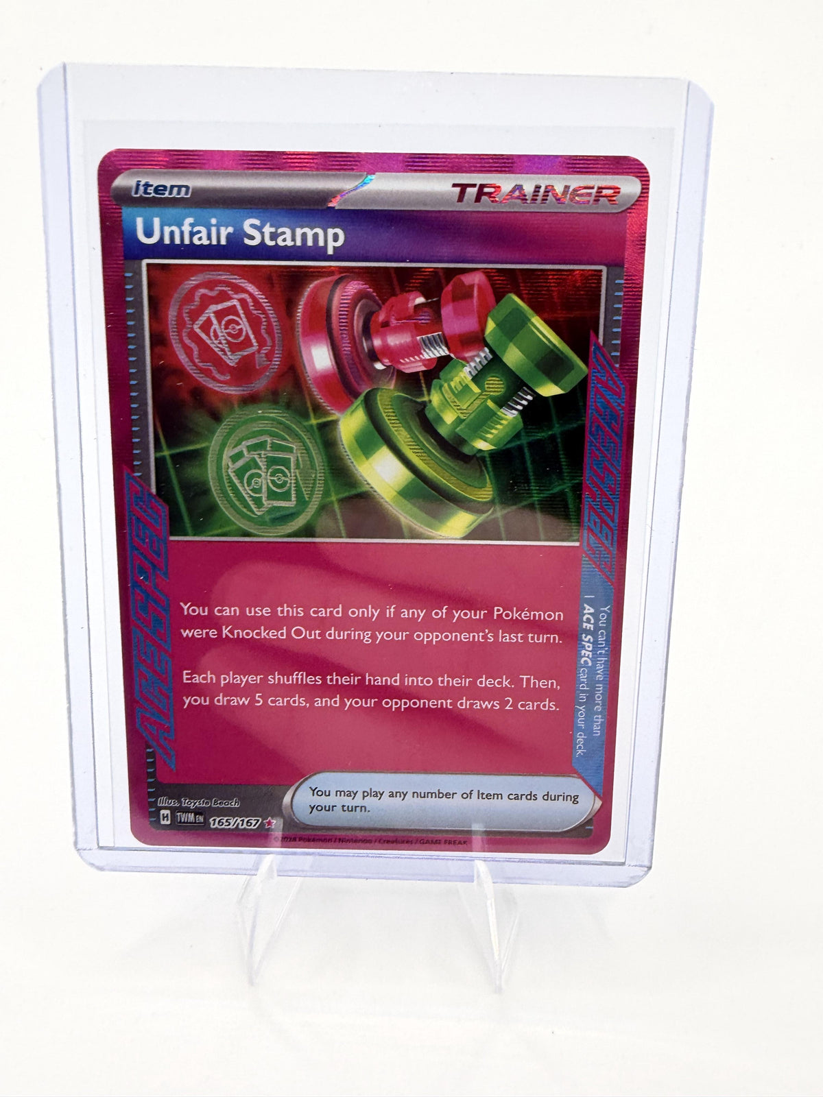 PokemonTwilight Masquerade #165/167 Unfair Stamp