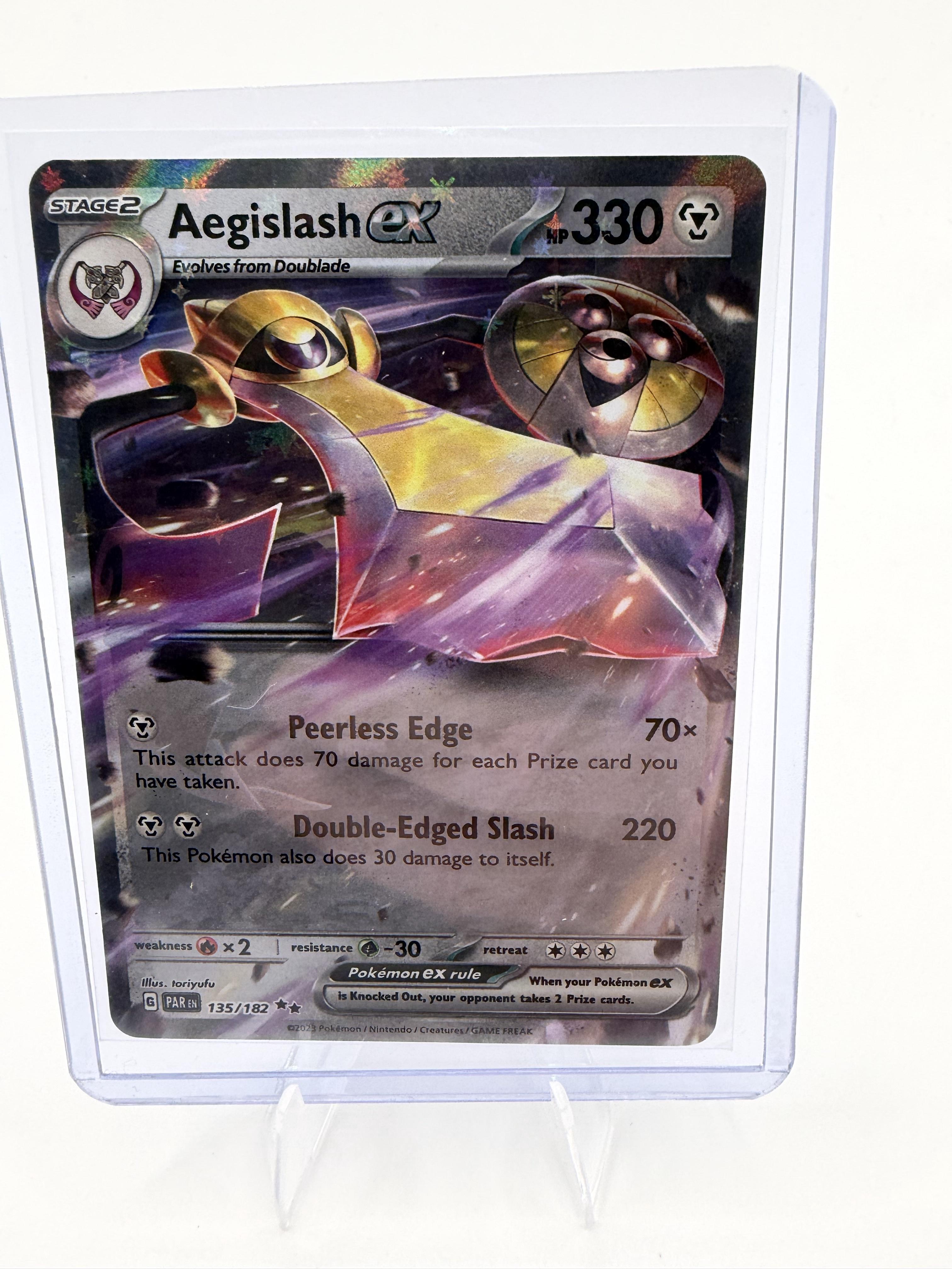 Aegislash ex 135/182 Paradox Rift Double Rare Holo Pokémon TCG Card