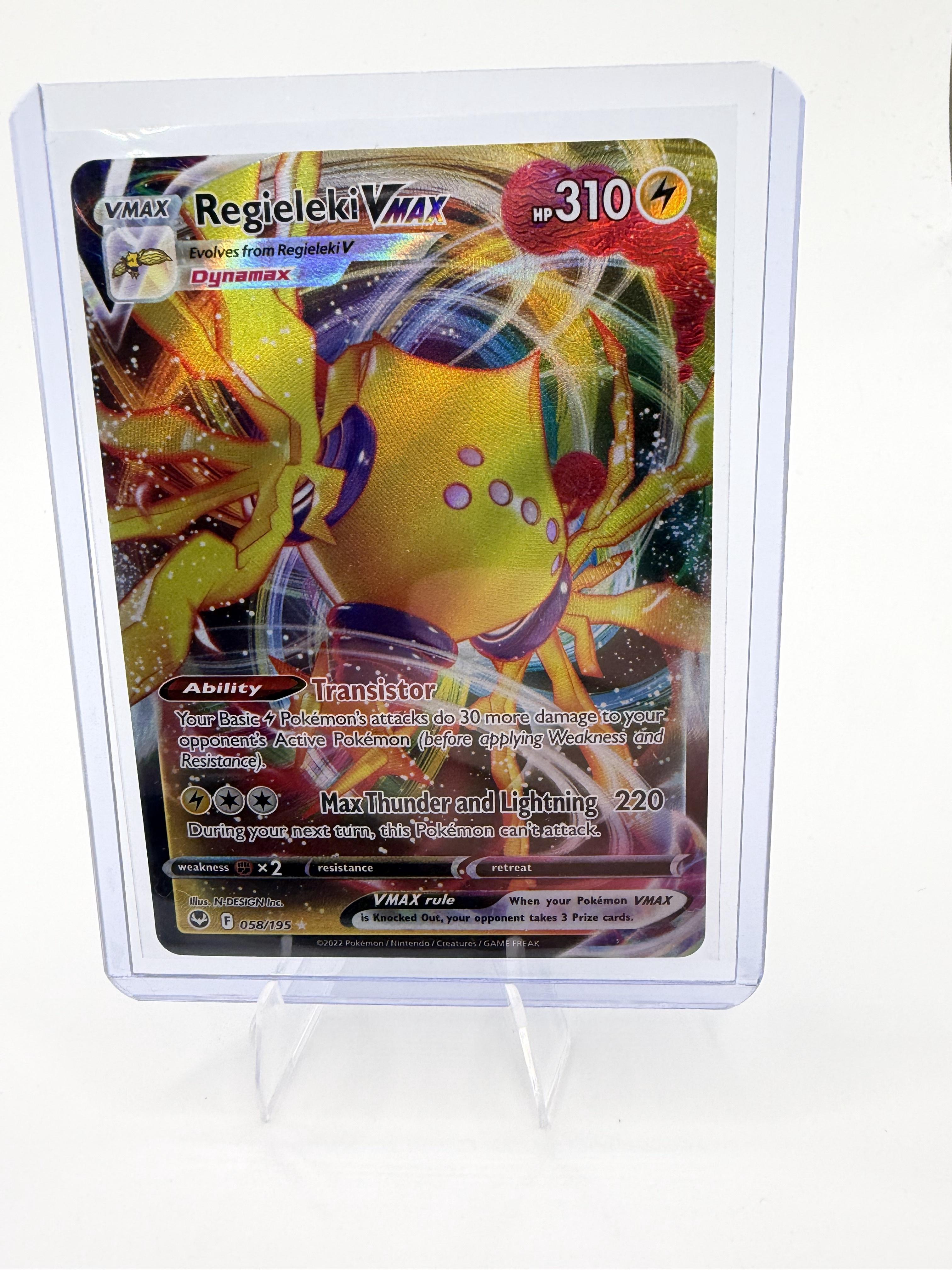Pokemon Silver Tempest #058/195 Regieleki VMAX