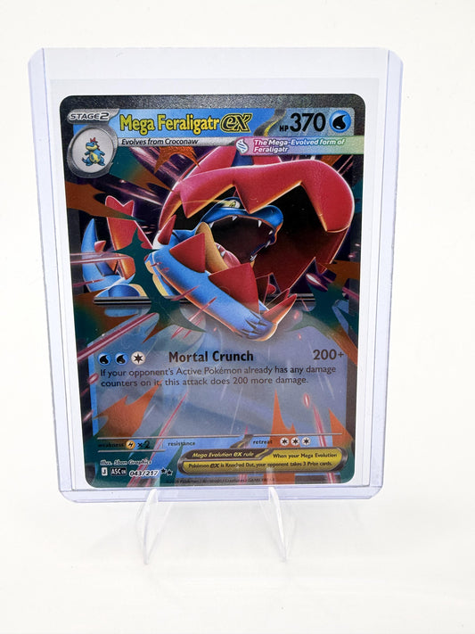 Mega Feraligatr ex 043/217 Ascended Heroes Double Rare Holo Pokémon TCG Card
