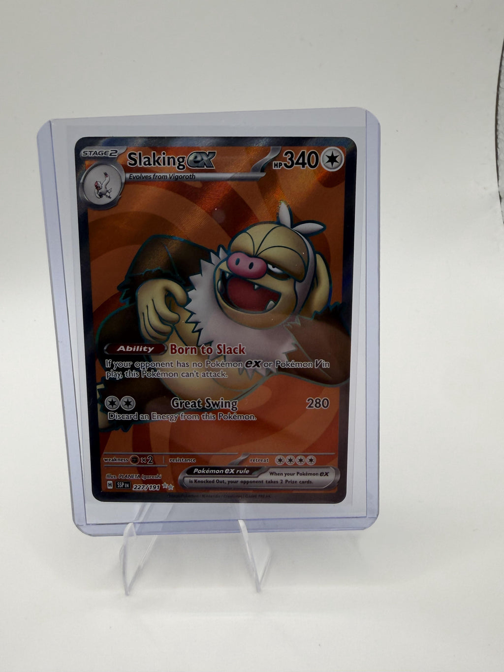 Pokemon Surging Sparks #227/191 Slaking ex