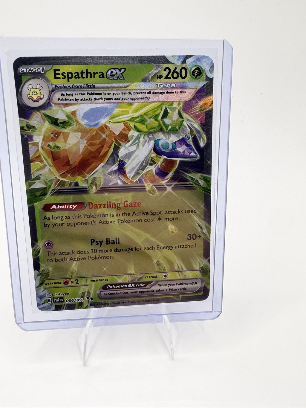 Pokemon Paldean Fates #006/091 Espathra ex