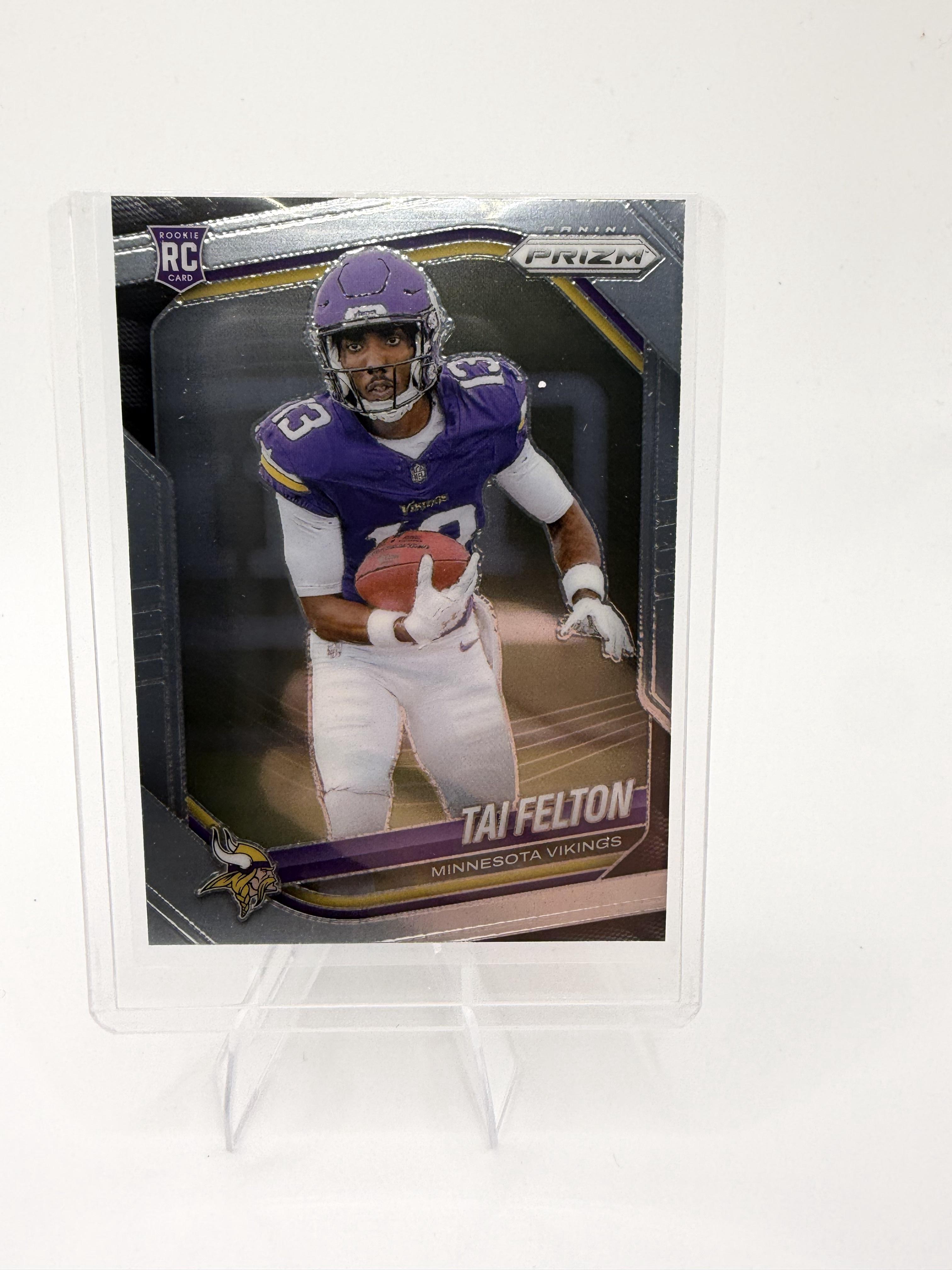 2025 Panini Prizm Tai Felton Card RC Minnesota Vikings #361