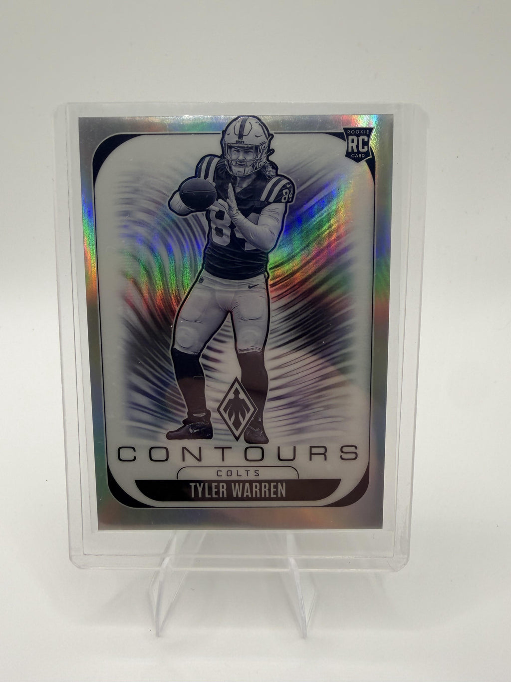 2025 Panini Phoenix Tyler Warren Card Contours Indianapolis Colts #14