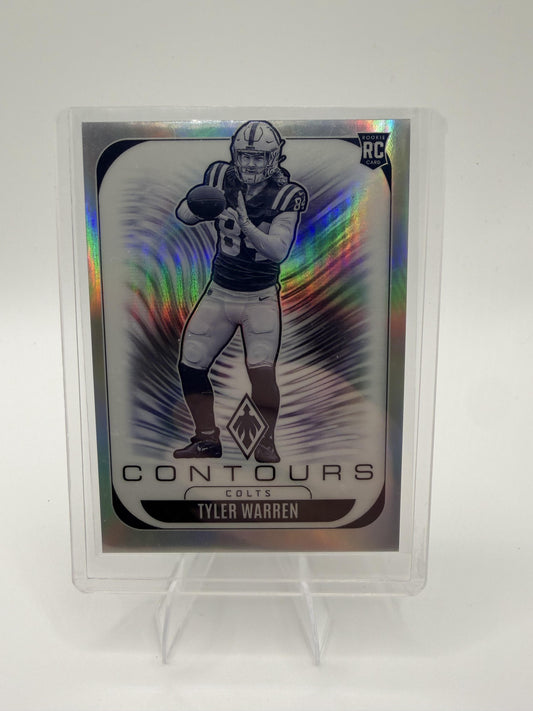 2025 Panini Phoenix Tyler Warren Card Contours Indianapolis Colts #14