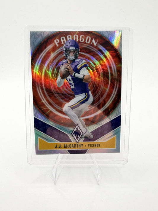 2025 Panini Phoenix J.J. McCarthy Card Paragon Minnesota Vikings #8