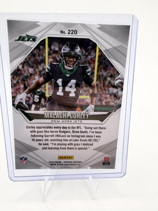 2024 Panini Phoenix - Lazer Malachi Corley Card RC New York Jets #220
