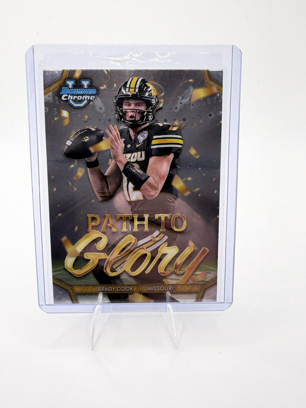 2024 Bowman University Chrome Brady Cook Card Path To Glory  Tigers #PG-5