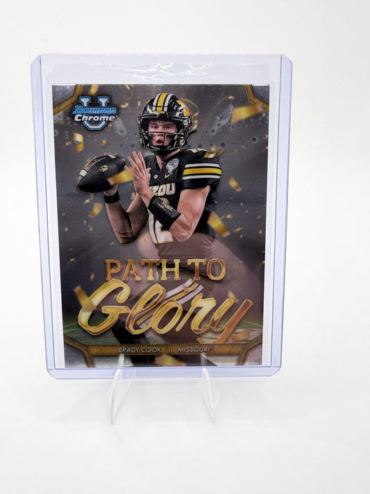 2024 Bowman University Chrome Brady Cook Card Path To Glory  Tigers #PG-5