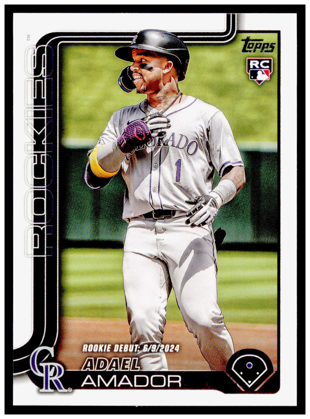 2025 Topps Chrome Update Adael Amador Card RC Rockies