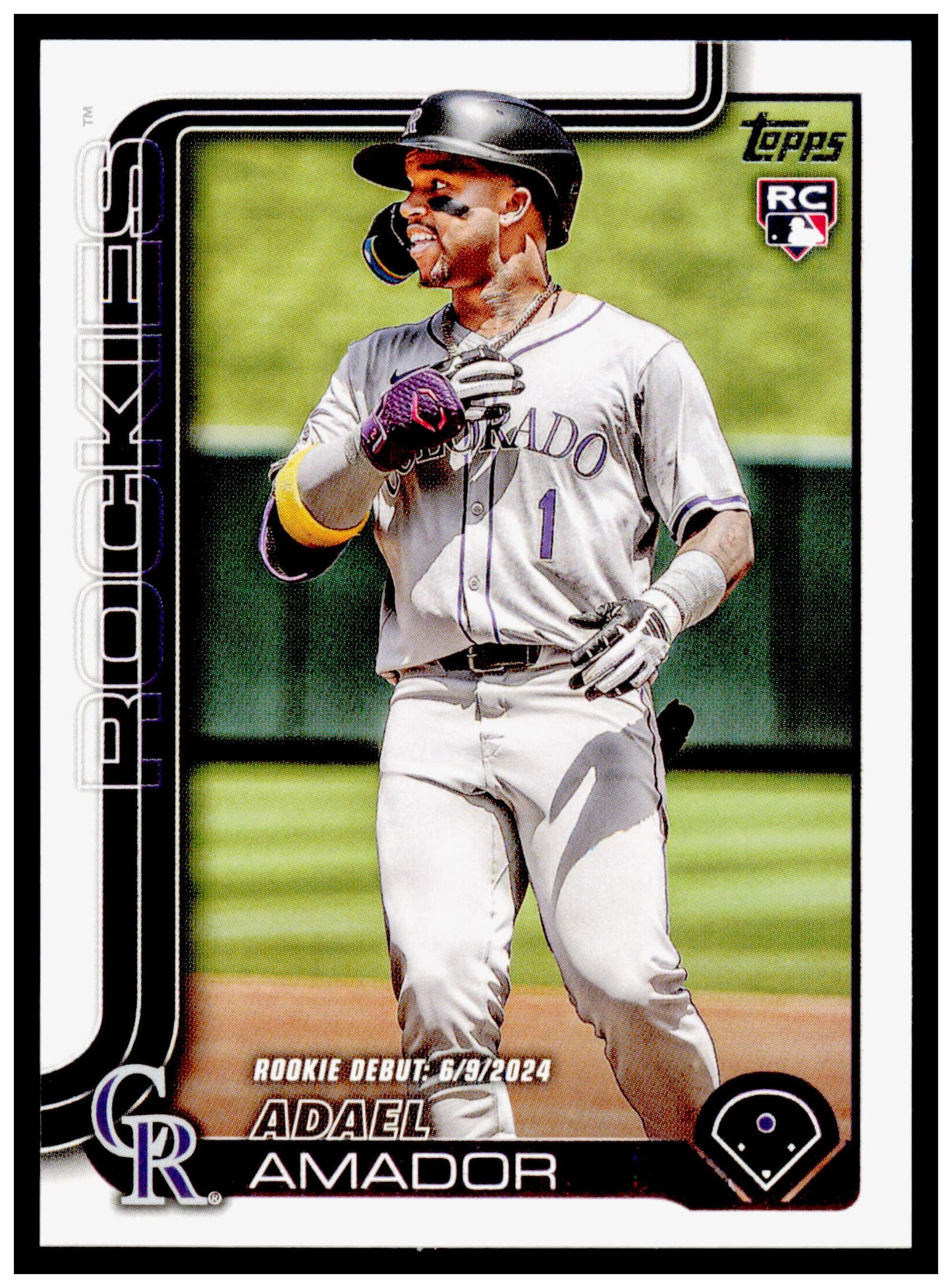 2025 Topps Chrome Update Adael Amador Card RC Rockies