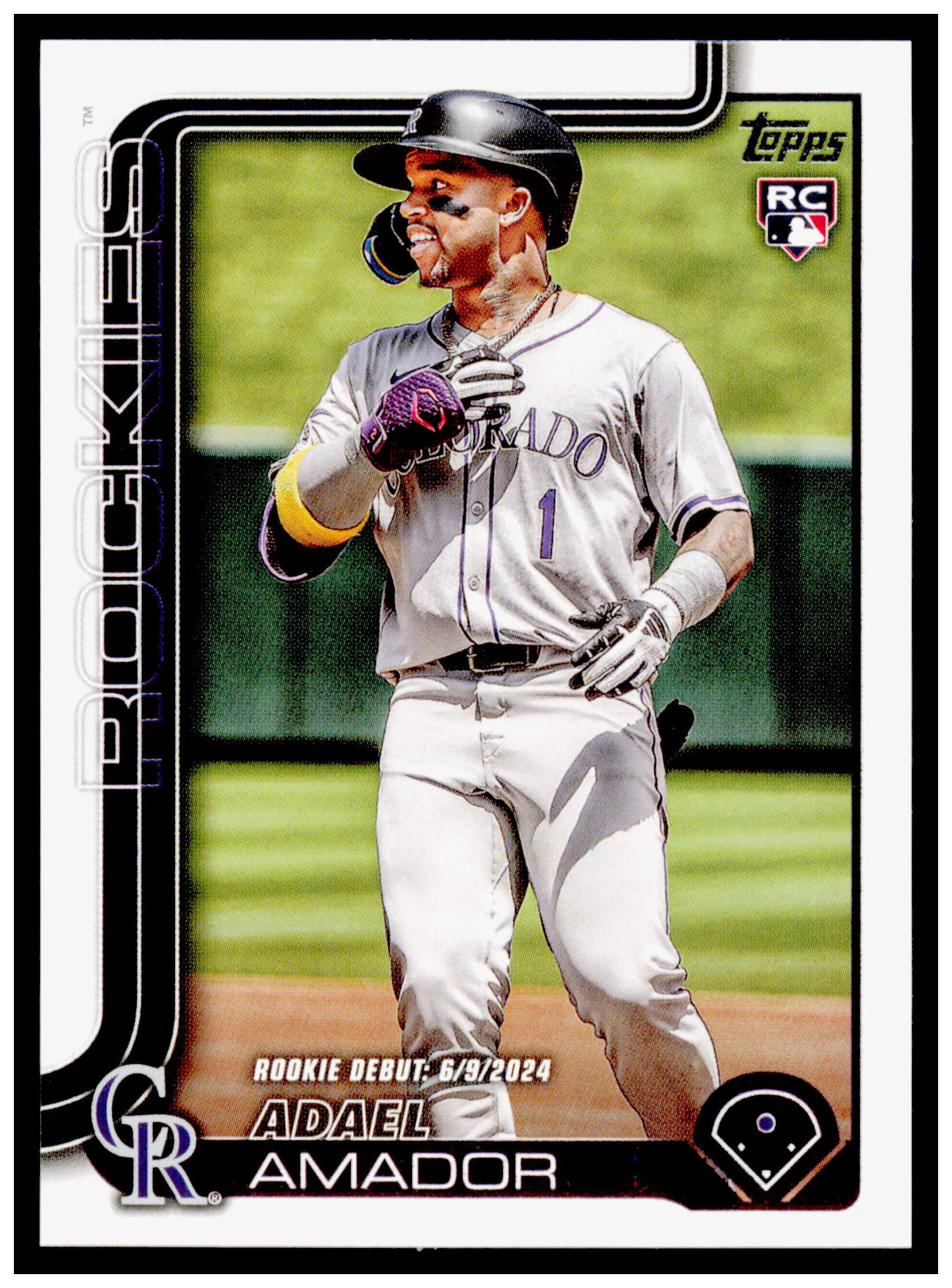 2025 Topps Chrome Update Adael Amador Card RC Rockies
