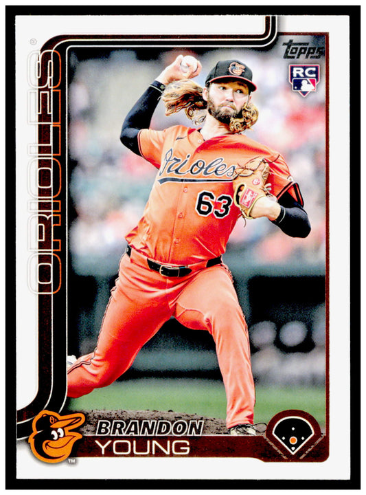 2025 Topps Update Brandon Young Card RC Orioles