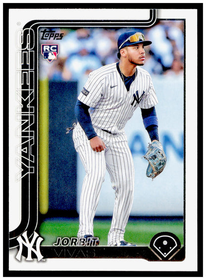 2025 Topps Update Jorbit Vivas Card RC Yankees