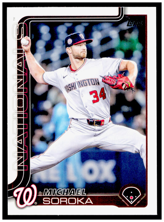 2025 Topps Update Michael Soroka Card  Nationals #US347