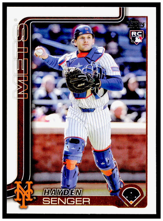 2025 Topps Update Hayden Senger Card Gold SN,RC New York Mets #US126