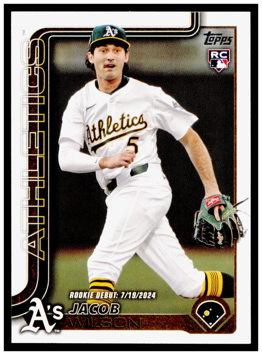 2025 Topps Update Jacob Wilson Card Athletics #US180