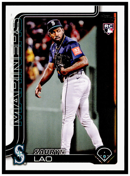 2025 Topps Update Sauryn Lao Card RC Seattle Mariners #US265