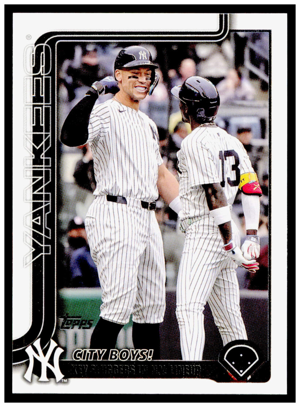 2025 Topps Update City Boys! Card New York Yankees #US85