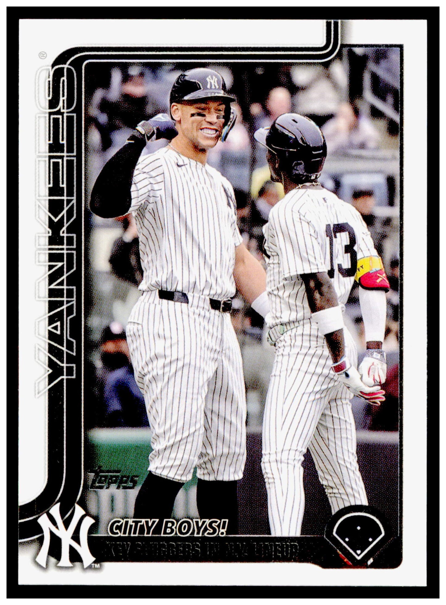 2025 Topps Update City Boys! Card New York Yankees #US85