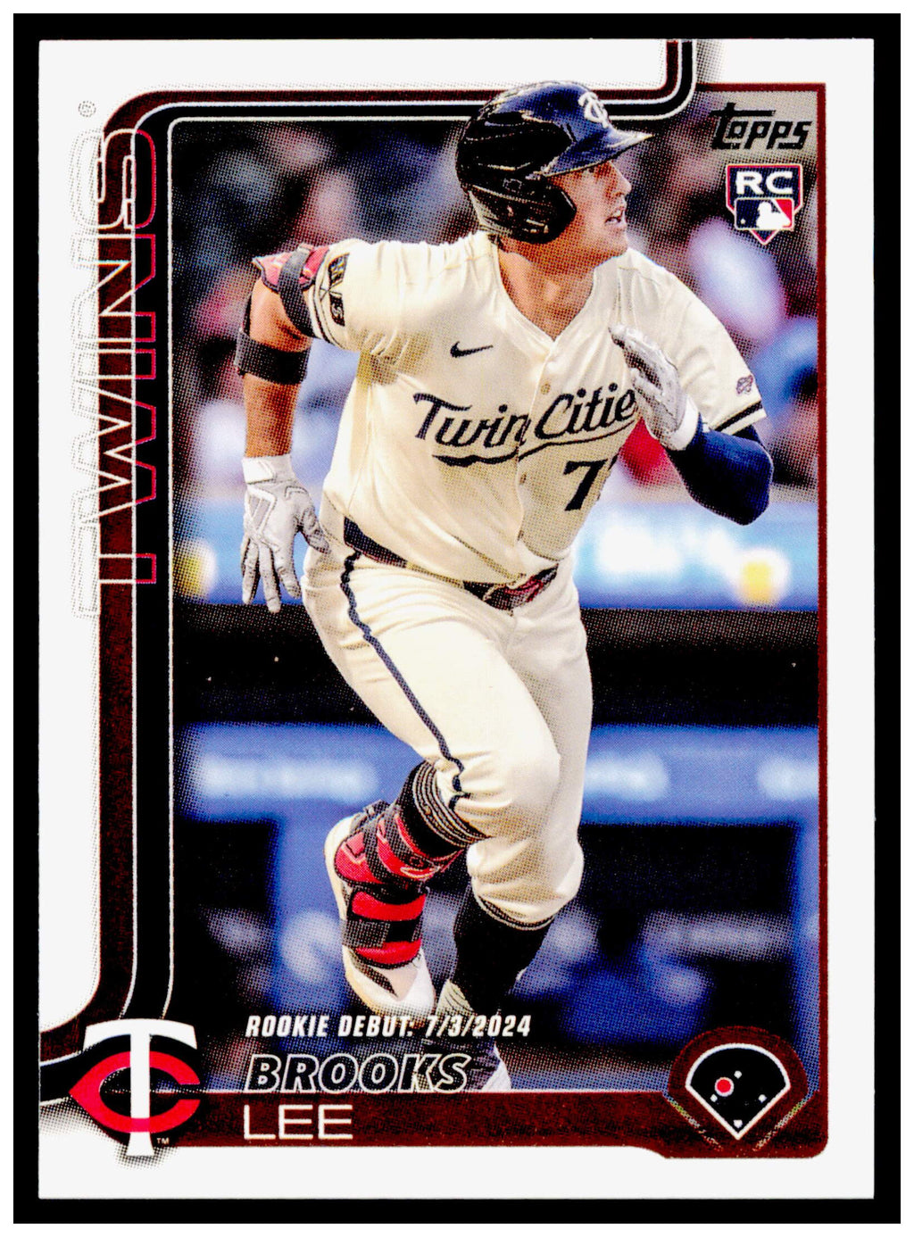 2025 Topps Update Brooks Lee Card Minnesota Twins #US243