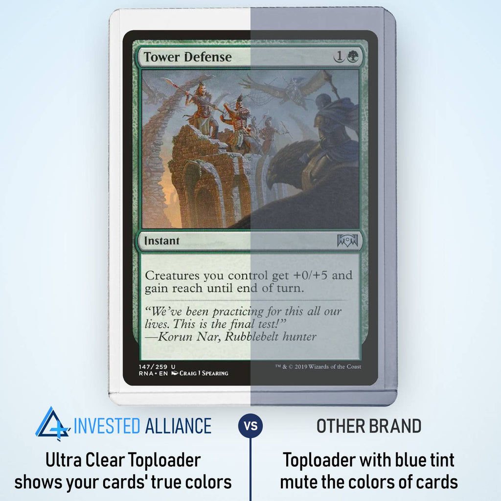 Premium Toploader & Sleeve Bundle (100ct) | Archival-Safe Protection for Standard Sports & TCG Cards - 20PT Thickness