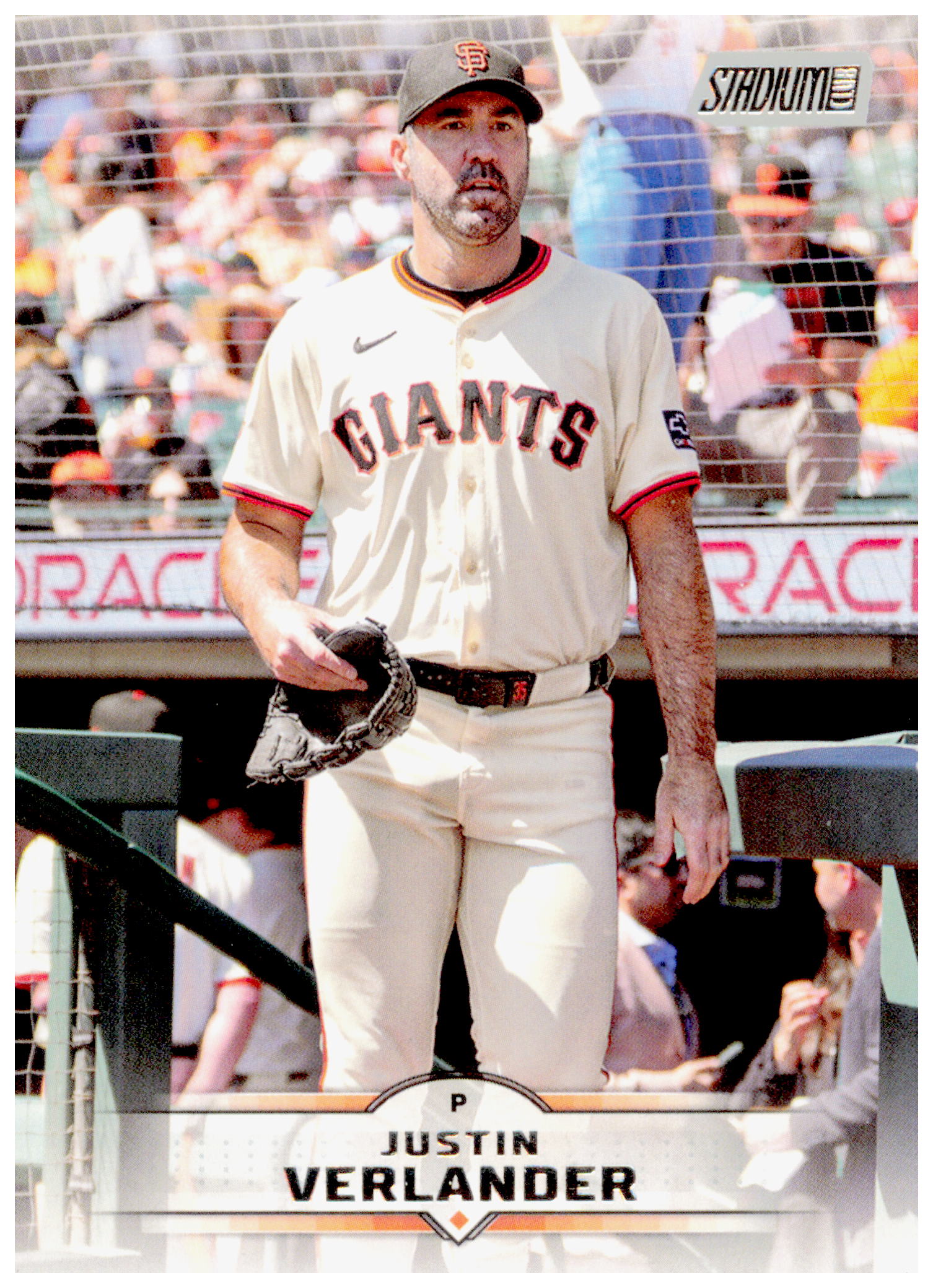 2025 Stadium Club Justin Verlander Card San Francisco Giants #162
