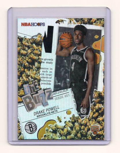 2025-26 Hoops Drake Powell Card The Buzz Brooklyn Nets #TB-22