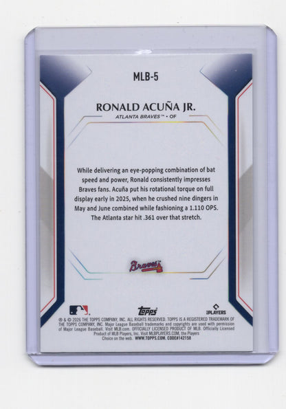 2026 Topps Ronald Acuña Jr. Card Topps Collector Kit Atlanta Braves #MLB-5