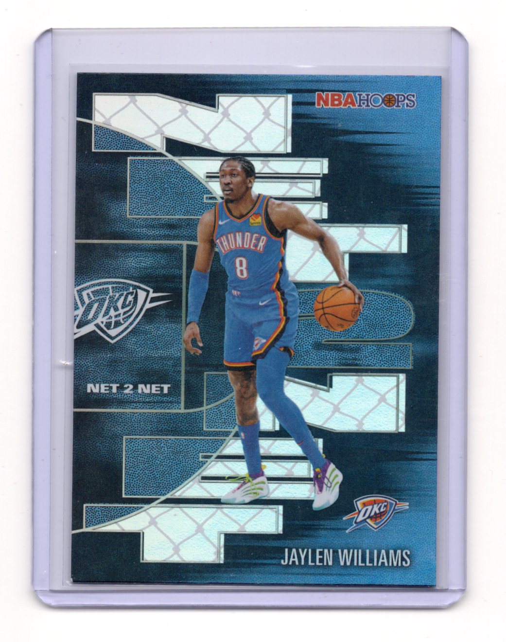 2025-26 Hoops Jaylen Williams Card Net 2 Net Oklahoma City Thunder #NTN-29