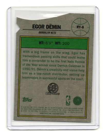 2025-26 Bowman Egor Demin Card Rookie of the Year Favorites Brooklyn Nets #RY-8