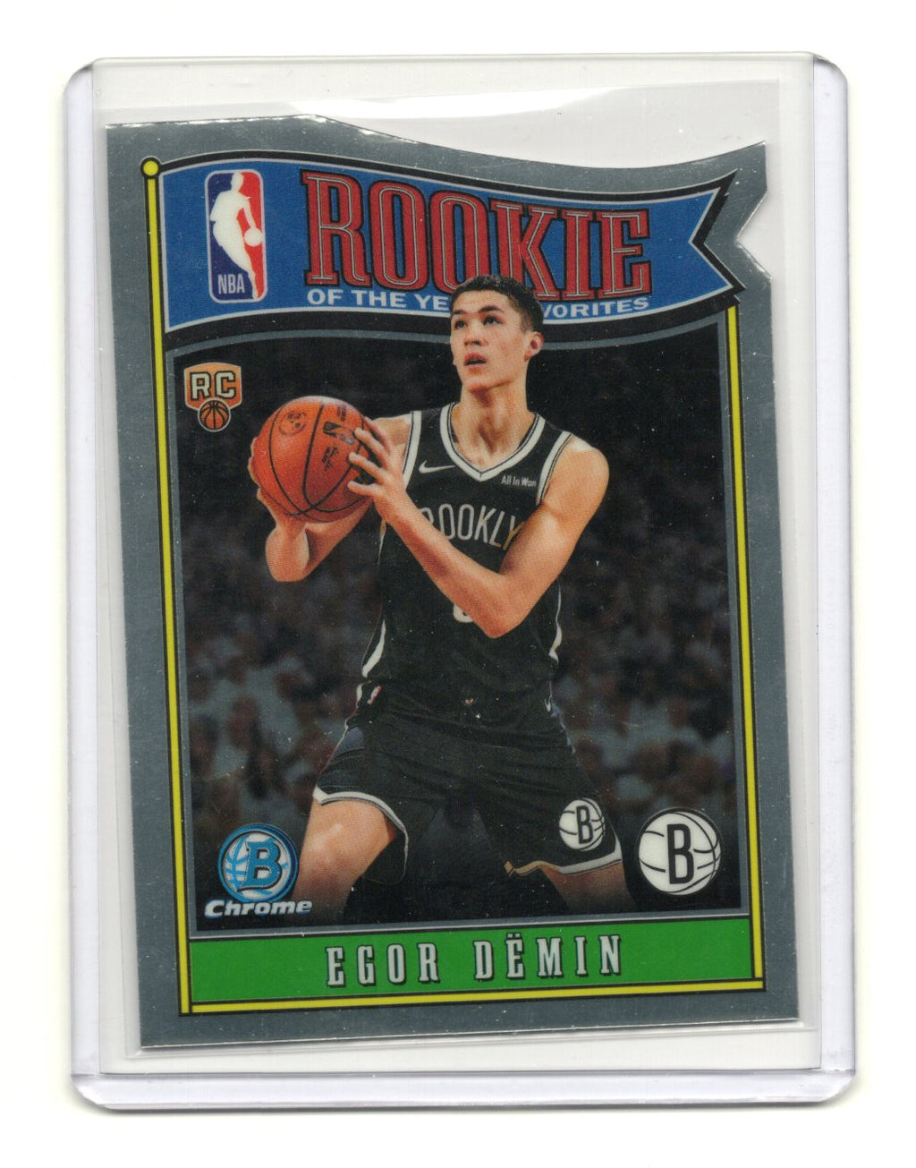 2025-26 Bowman Egor Demin Card Rookie of the Year Favorites Brooklyn Nets #RY-8