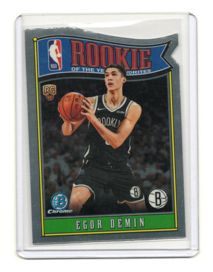 2025-26 Bowman Egor Demin Card Rookie of the Year Favorites Brooklyn Nets #RY-8