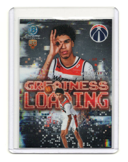 2025-26 Bowman Will Riley Card Greatness Loading Washington Wizards #GL-21