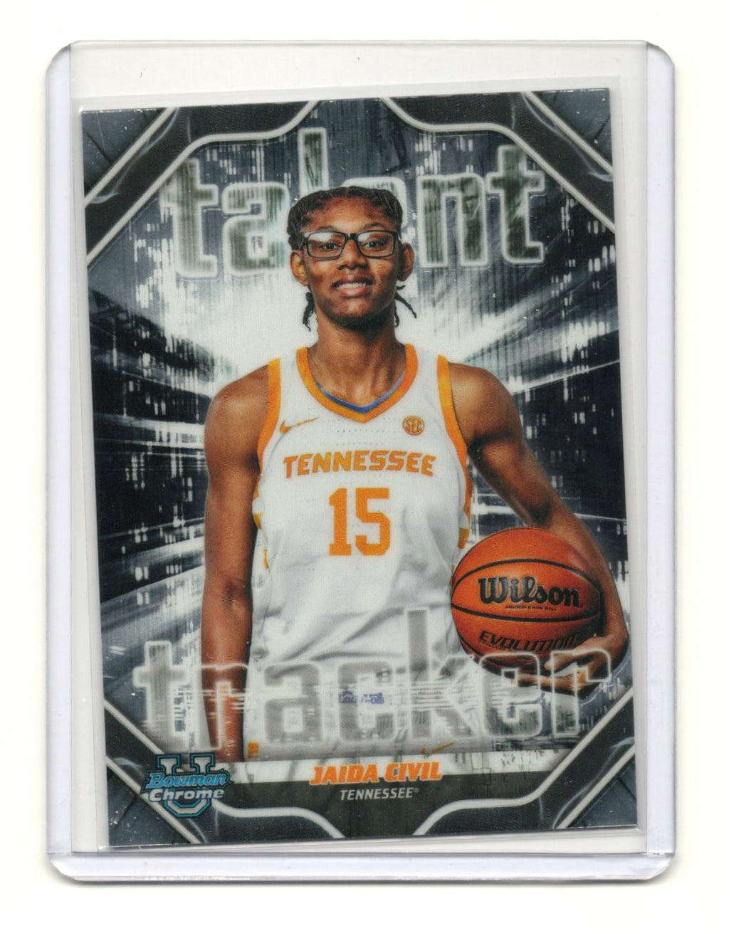 2025-26 Bowman Jaida Civil Card Talent Tracker Tennessee Volunteers #TT-23